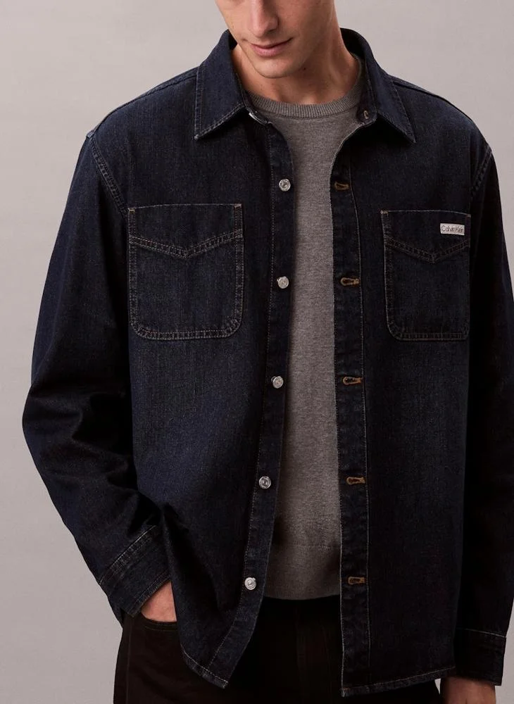 Calvin Klein Jeans  90's Denim Shirt Jacket for Men | Best Price UAE