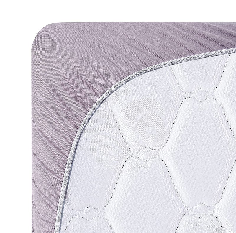 INDIA FURNISH India Furnish Terry Waterproof Mattress Protector with Elastic Skirting Queen Size Grey 72x60 - Image 3