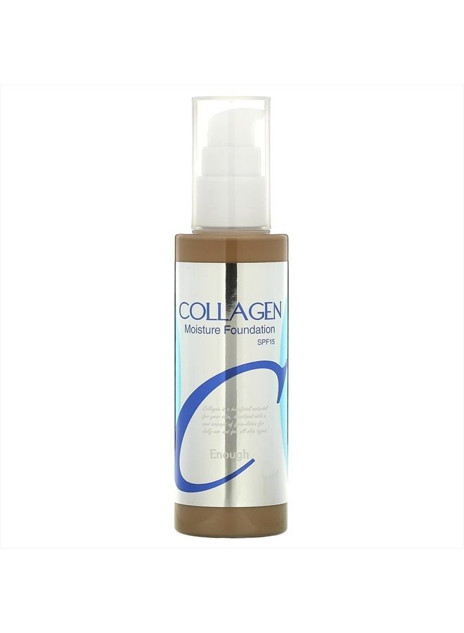 ENOUGH Collagen, Moisture Foundation, SPF 15, 23, 3.38 fl oz (100 ml), Enough - Image 1