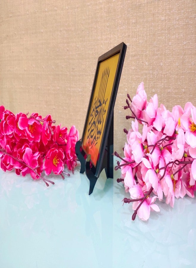 PrintEra Bismillah mini Table Decor Islamic Table Stand mini Frame Size 15x15 cm Thickness 7 mm Material Acrylic, Bismillah Calligraphy, Bismillah Home Decor, Bismillah Stand - Image 2