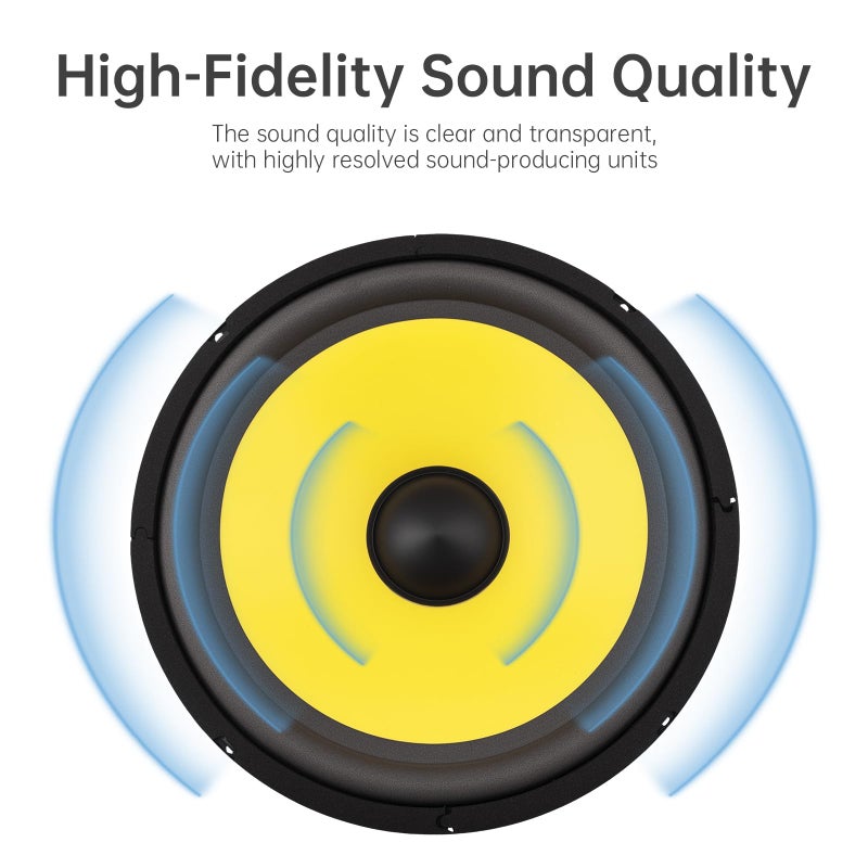 DriSentri 10 Inch Bass Loudspeaker Woofer Speaker, Car Speakers Wide Frequency Response Car Audio Stereo Speaker for Car Audio/Home Theaters - Image 4