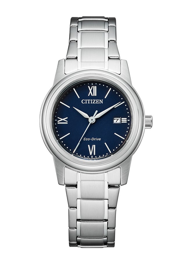 CITIZEN ساعة يد نسائية من الستانلس ستيل بعقارب دائرية الشكل FE1220-89L - 30 ملم  - Image 1