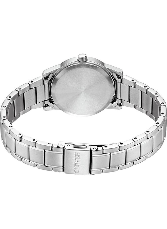 CITIZEN ساعة يد نسائية من الستانلس ستيل بعقارب دائرية الشكل FE1220-89L - 30 ملم  - Image 2