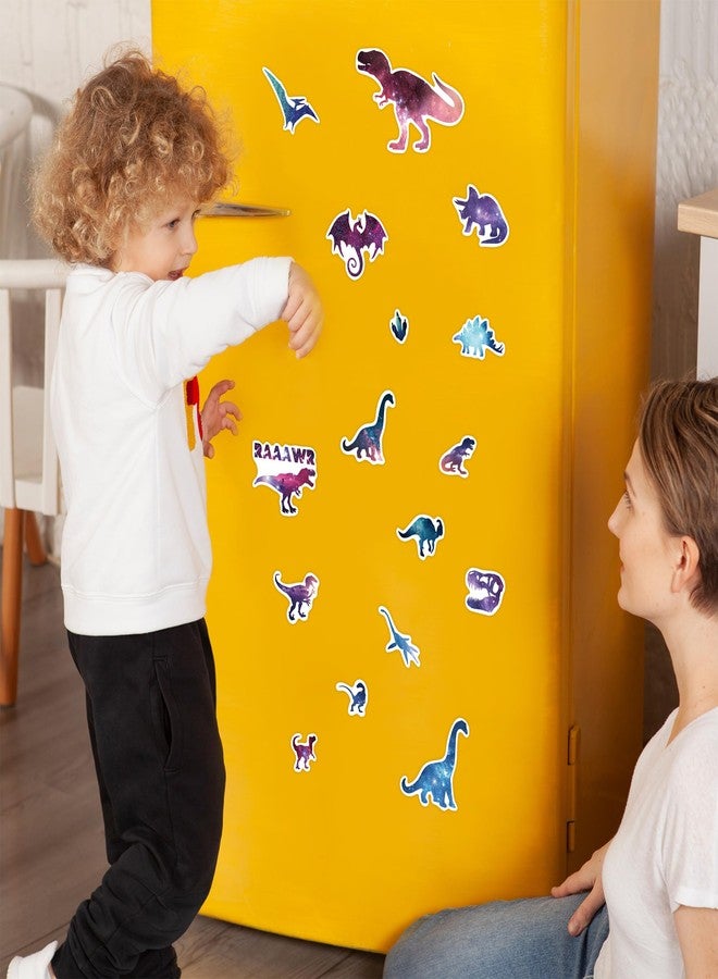 Robmoda Glow in The Dark Dinosaurs Wall Decals, Glitter Dino Stickers for Boys Room, Luminous Stars Ceiling Decor for Bedroom Playroom Nursery - Image 4