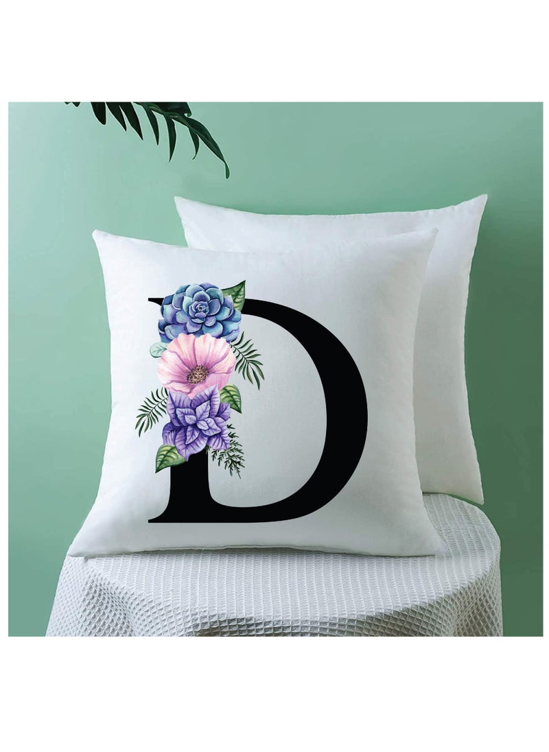 PRINTSHOP4ME Cushion Cover with Filler with Your Favorite Letter in the Alphabet Printed -Give as a Gift to a Friend or Loved one  - Image 3