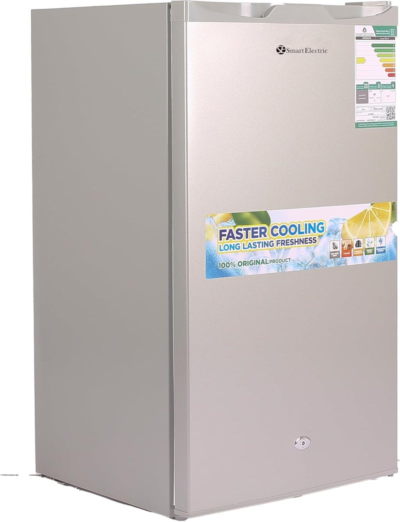Single Door Refrigerator, 90 Liter Capacity, Silver High Quality with 2 Year Warranty - Image 3