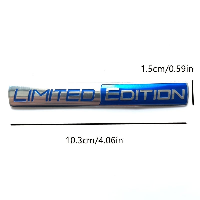 2Pcs Black Aluminum Alloy Car Sticker Compatible For Cars Trucks Motorcycles SUVs Metal Body Decal Durable Vehicle Exterior Decoration For Engine Lid Trunk Doors Roof Bumper - Image 3