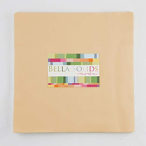 Moda Fabrics Bella Solids Tan Junior Layer Cake 20 10-inch Squares Moda Fabrics 9900JLC 13 - Image 1