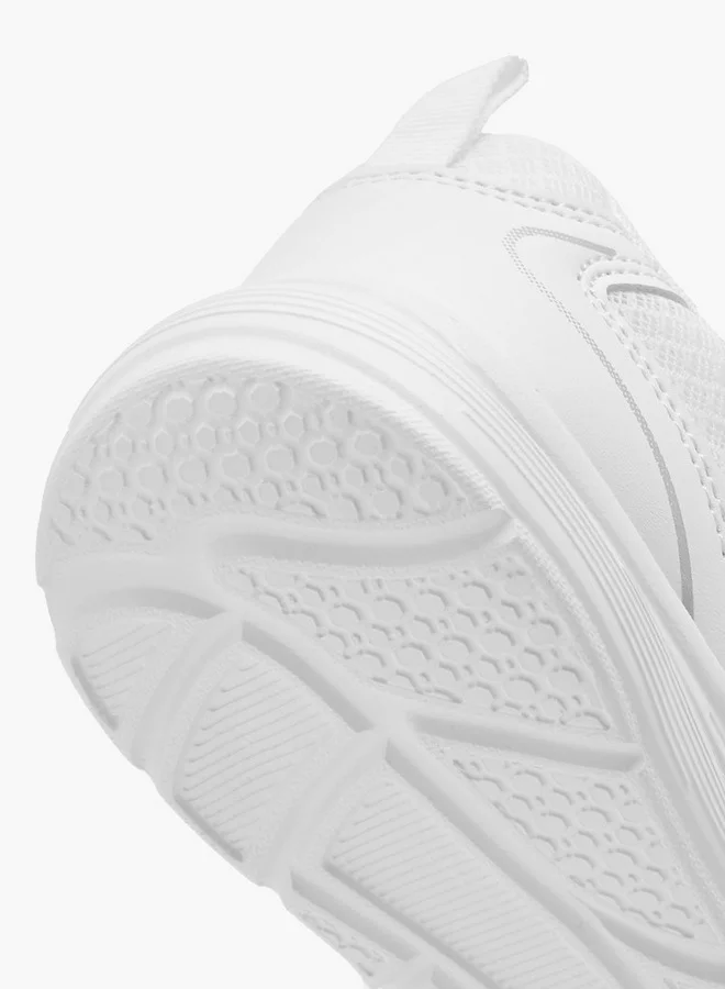 Oaklan by Shoexpress Girls Panelled Sports Shoes with Hook and Loop Closure