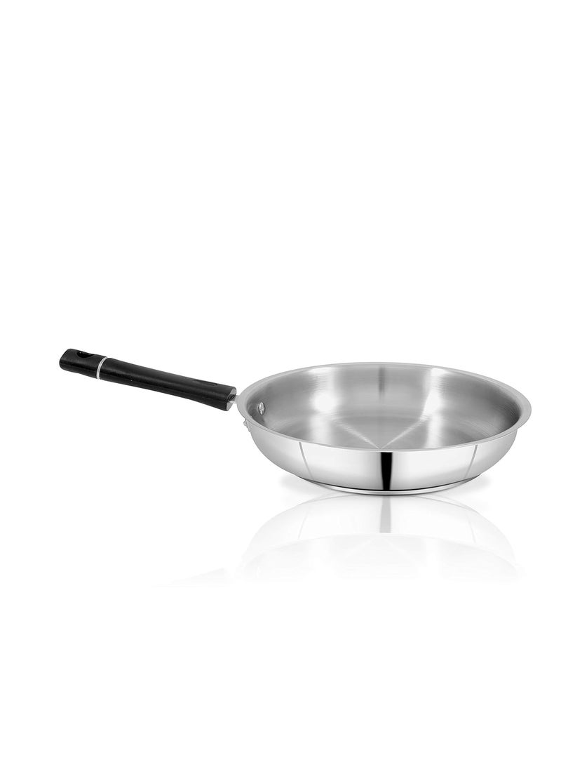 pigeon Pigeon-Triply 6pcs Stainless Steel Cookware Set | Stainless Steel Kadai with lid, Sauce Pan, Fry Pan,Slotter Turner and Oval Spoon | Stainless Steel Cookware Gift Set.  - Image 3