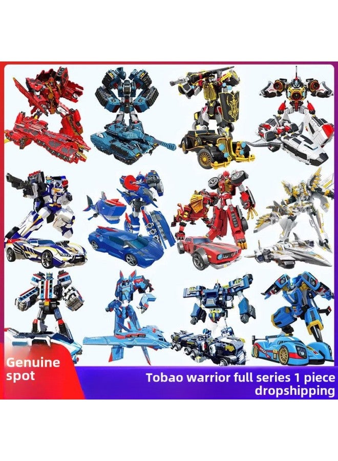 Genuine Topo Warrior Galaxy Detective Sonic Thunder Justice SWAT Transforming Robot Auto King Kong Toy-Color:7614【national Special Police】  - Image 2