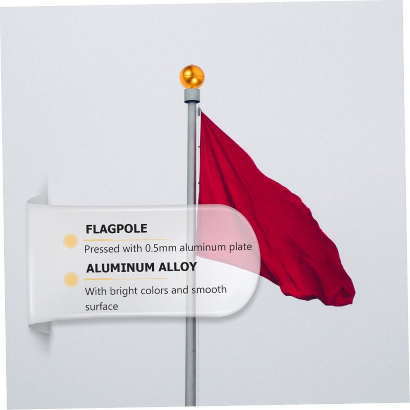 1pc Aluminum Alloy Weatherproof Flag Gold Finial Replacement for Standard Outdoor Flagpoles Easy Installation - Image 5
