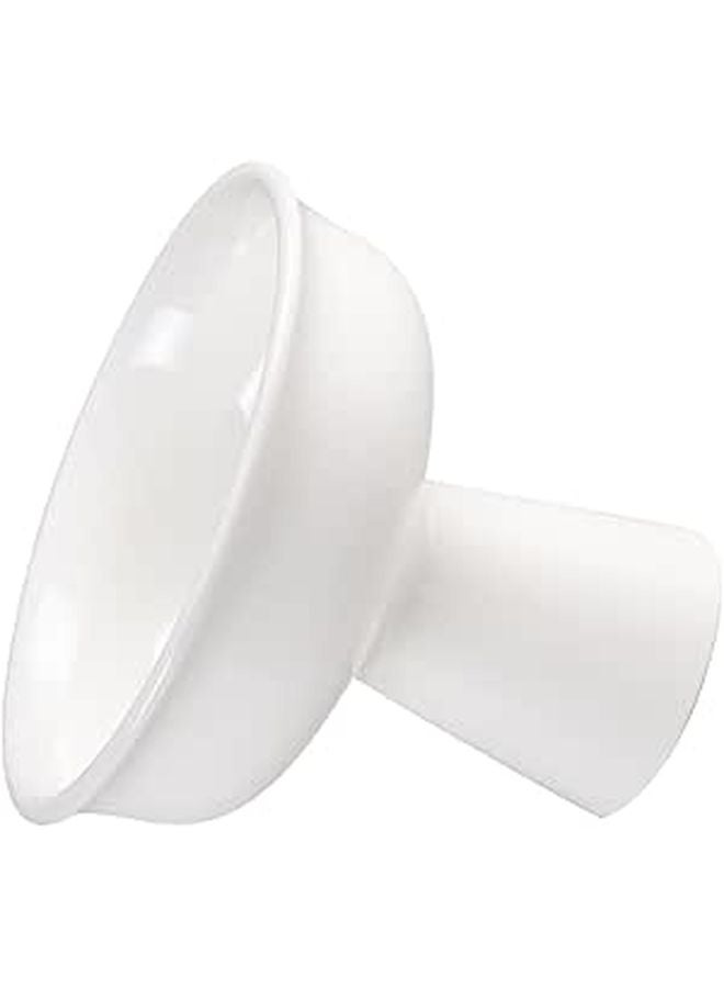 White Ceramic Dessert Bowl High Base 5 Inch Multi Use Serving Cup for Ice Cream Yogurt Fruit Salad - Image 1