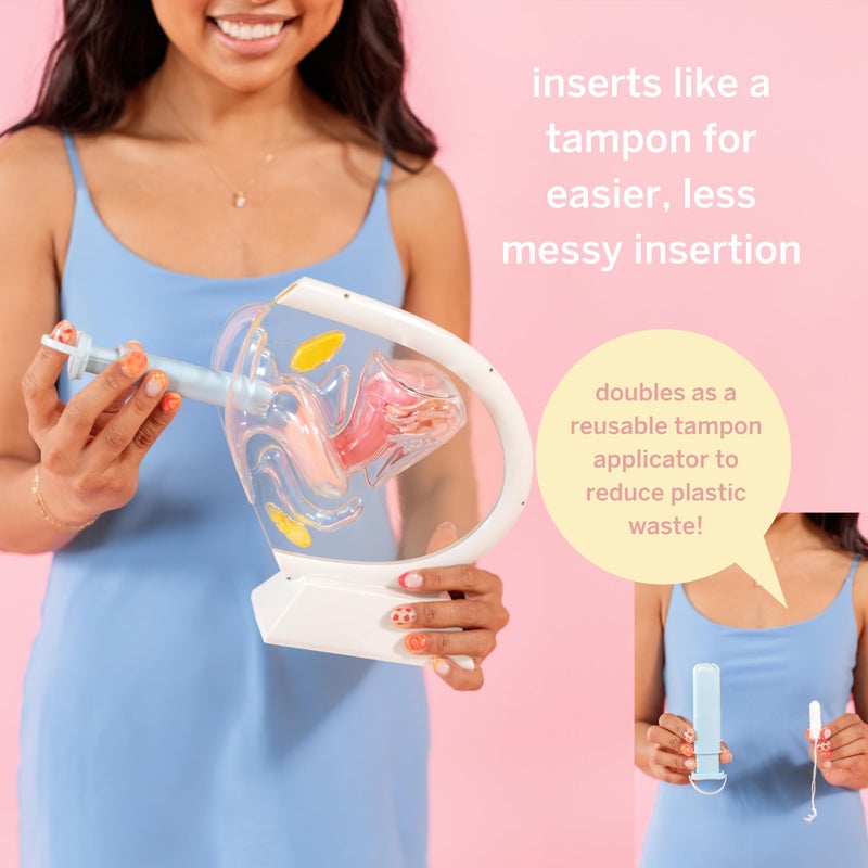 Pixie Cup Pixie Menstrual Disc Applicator - Inserts Like A Tampon - Every Woman Can Now Use Period Discs - Perfect for Long Nails - Self Sanitizer TPE Properties - Travel Case - NOT for Menstrual Cups - Image 3