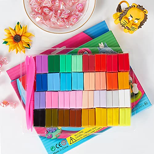 CiaraQ Small Modeling Clay Set, 32 Colors Safe & Non-Toxic Oven Bake Polymer Clay Starter Kit for Kids/Beginners - Image 3