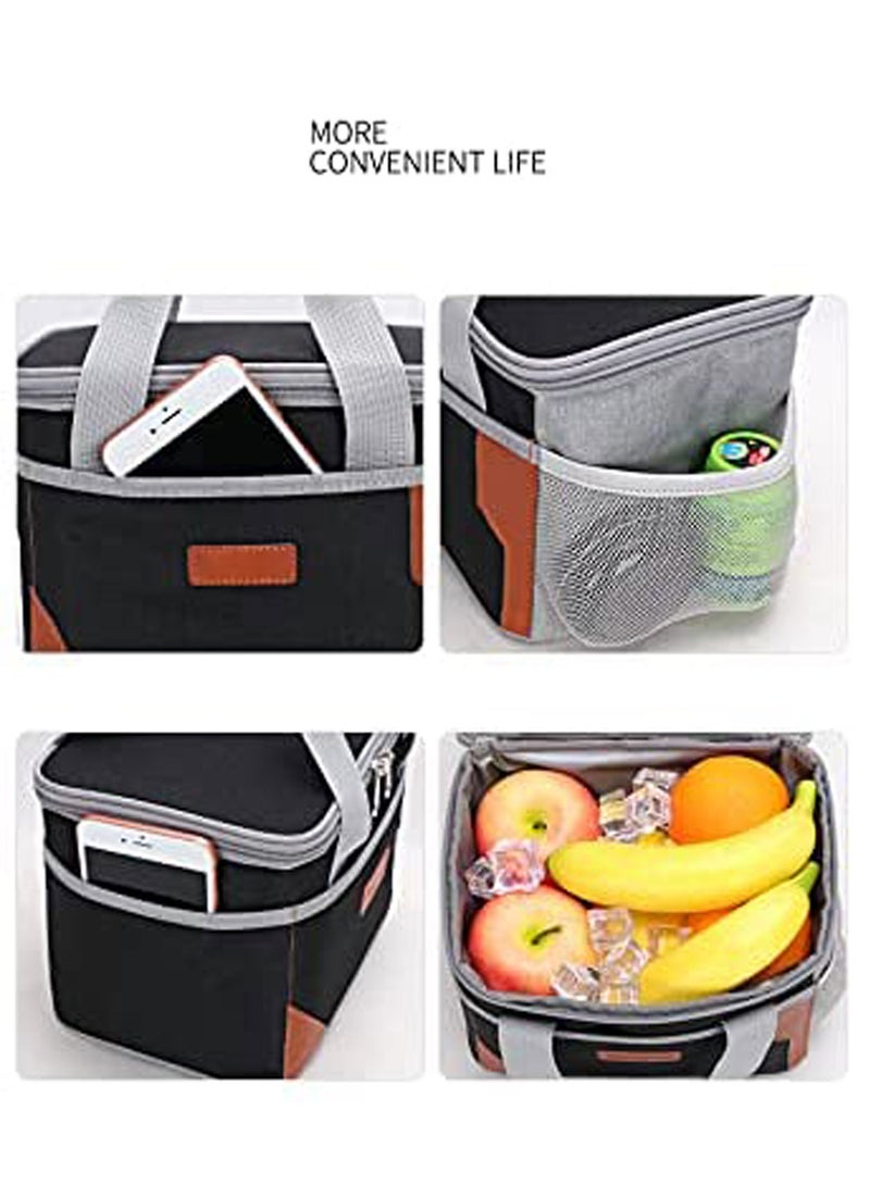 LIMOS Insulated Lunch Bag for Women & Men Reusable Cooler Tote with Water Resistant & Leakproof Lining for Work School Travel & Picnic  - Image 3