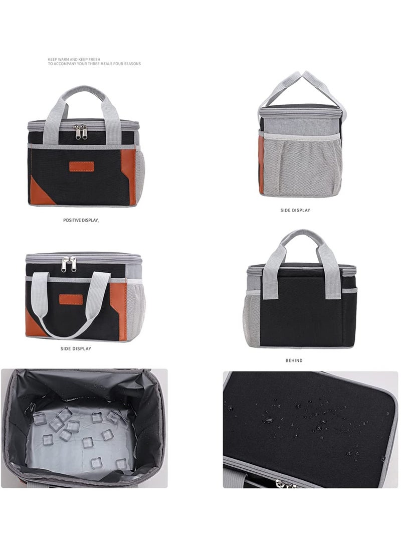 LIMOS Insulated Lunch Bag for Women & Men Reusable Cooler Tote with Water Resistant & Leakproof Lining for Work School Travel & Picnic  - Image 4