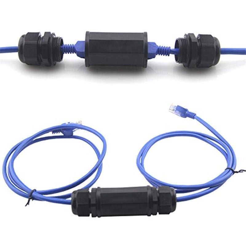 Toptekits 5 Pack RJ45 Waterproof Connector IP67 Ethernet Network Cable Connector Double Head Outdoor LAN Coupler Adapter Female Cat5 6 8P8C - Image 2
