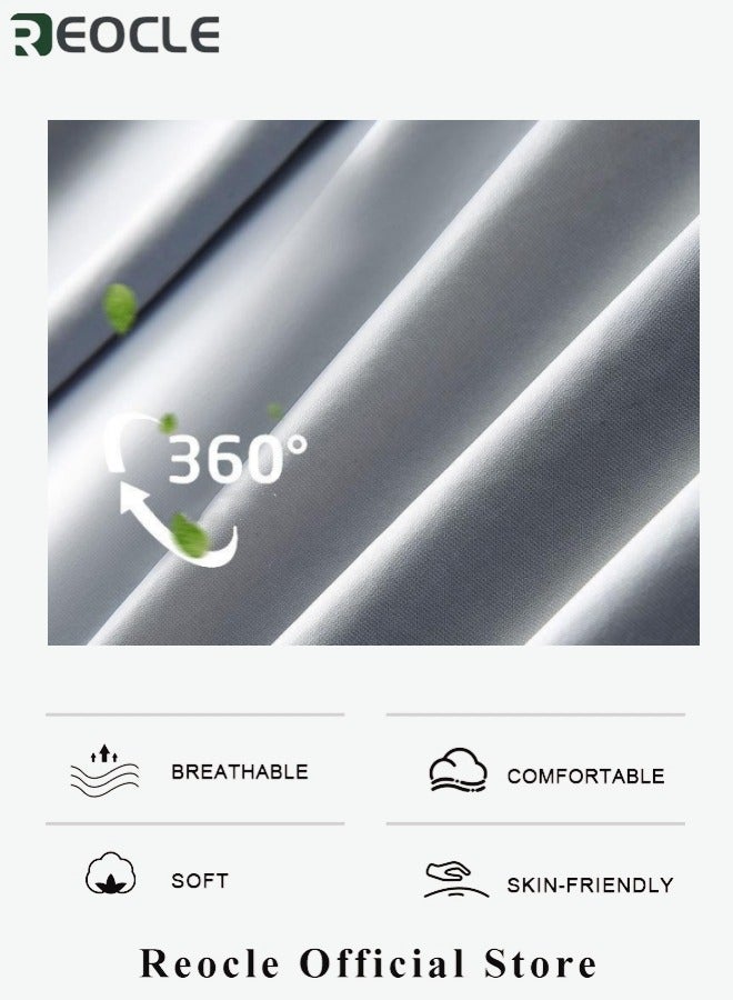 REOCLE Men's Ice Silk Ultra-thin Sports Pants Quick Dry Stretch Straight Fit Comfyfit Pants Ultra Stretch Camping Fishing Running Athletic Active Jogger Pant - Image 4