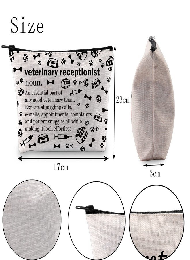 POFULL Veterinary Gift Vet Receptionist Definition Cosmetic Bag Vet Clinic Gift (veterinary receptionist Cosmetic Bag) - Image 3