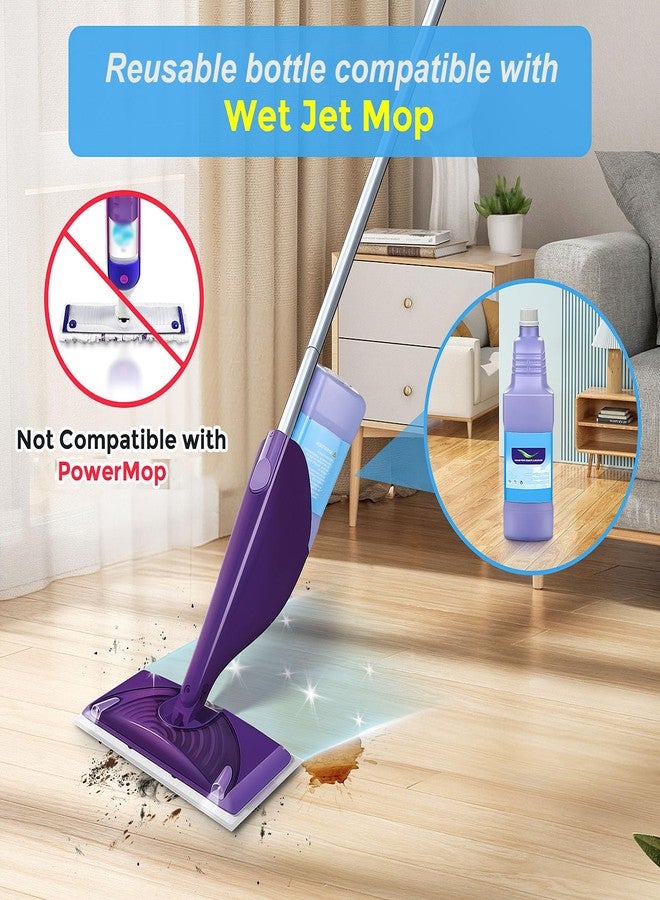 DrFlito Upgraded Refillable Bottle for Swiffer® Wet Jet™ Mop – 1250ml /42.3 FL OZ, Leak-Proof HDPE Solution Refill Bottle with 8 Silicone Gaskets & 1 Funnel,Easy Install for Use with Any Cleaning Solution - Image 3