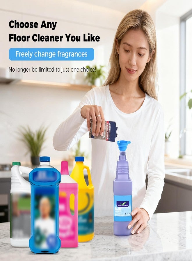 DrFlito Upgraded Refillable Bottle for Swiffer® Wet Jet™ Mop – 1250ml /42.3 FL OZ, Leak-Proof HDPE Solution Refill Bottle with 8 Silicone Gaskets & 1 Funnel,Easy Install for Use with Any Cleaning Solution - Image 2