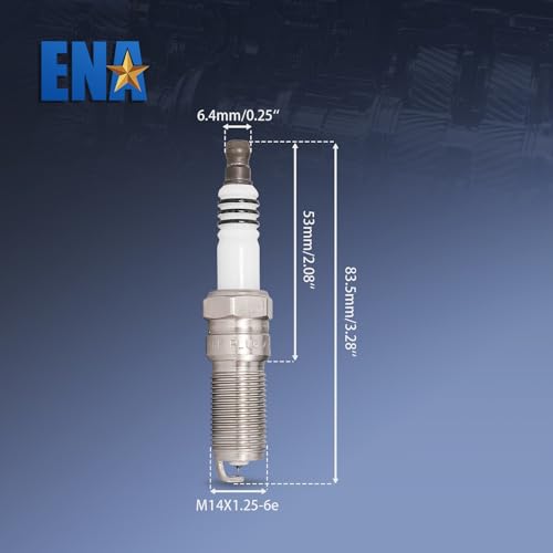 ENA Iridium Spark Plug for SP534 SP580 Compatible with Ford Explorer Expedition Police Interceptor Sedan Utility Flex Transit150 Transit250 Transit350 HD Lincoln MKS MKT Navigator V6 Set of 6 - Image 2