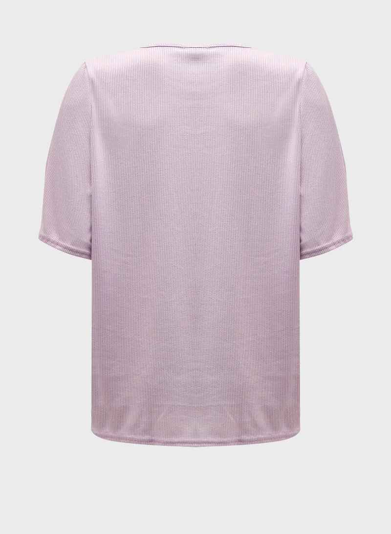 boohoo Crew Neck T-Shirt & Mini Shorts Set