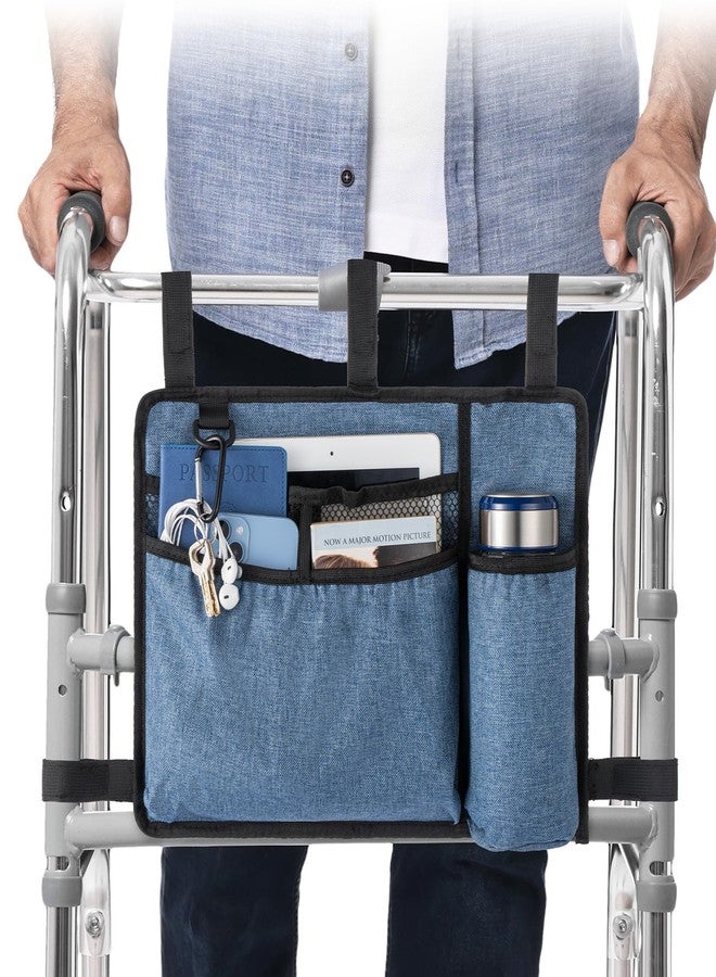 Elfzone Bag for Walker - Walker Bag,Walker Accessory Bag,Rollator Organizer Pouch for Walker Water-Resistant Armrest Accessories for Seniors, Elderly - Image 1