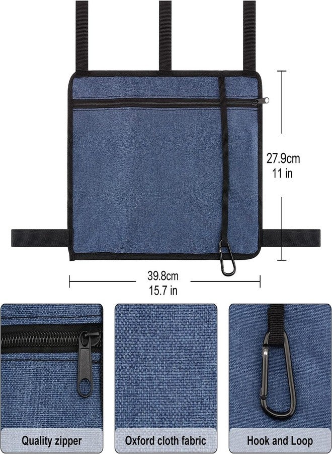 Elfzone Bag for Walker - Walker Bag,Walker Accessory Bag,Rollator Organizer Pouch for Walker Water-Resistant Armrest Accessories for Seniors, Elderly - Image 4