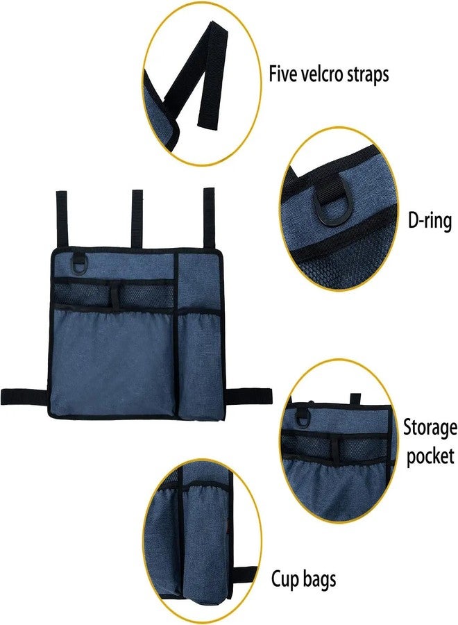 Elfzone Bag for Walker - Walker Bag,Walker Accessory Bag,Rollator Organizer Pouch for Walker Water-Resistant Armrest Accessories for Seniors, Elderly - Image 5