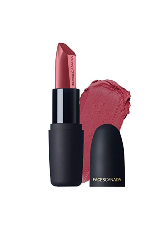 Faces Canada Weightless Matte Lipstick, Enriched With Jojoba And Almond Oil, Highly Pigmented, Smooth One Stroke Weightless Color, Keeps Lips Moisturized, Pink Lip Color, Fuschia Wave , 4Gm - Image 1