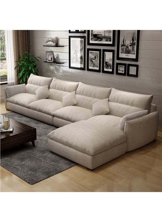 L- Shape Sofa Biege Linen 200Lx300Wx80H. - pzsku/ZA64992319F4D79DCFF88Z/45/_/1716384568/83ad7acb-b7c7-4a88-b959-e020837dfada