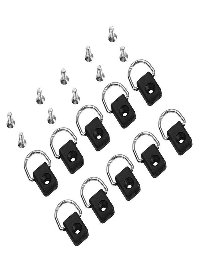 Fydun Kayak D Ring with Screw Kit,10pcs Boat D Rings with Screw Kayak Kit Fishing Rigging Sailing Camping Hardware Accessories Deck Loop Mounting Tie Down Kit - Image 3