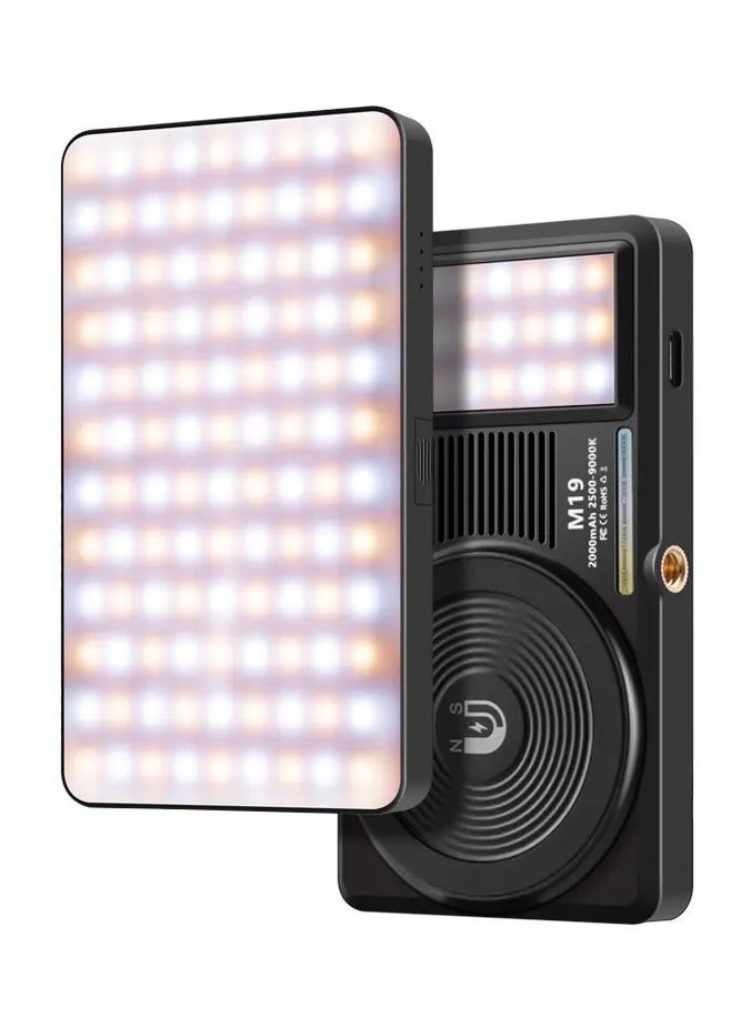 ELTRAZONE M19 Two-Sided Dimmable Selfie Light with Magnetic Clip – 2000mAh Rechargeable Portable Fill Light for Smartphones – Adjustable Brightness, Lightweight & Compact – Perfect for Selfies, Vlogging & Video Calls  - Image 3