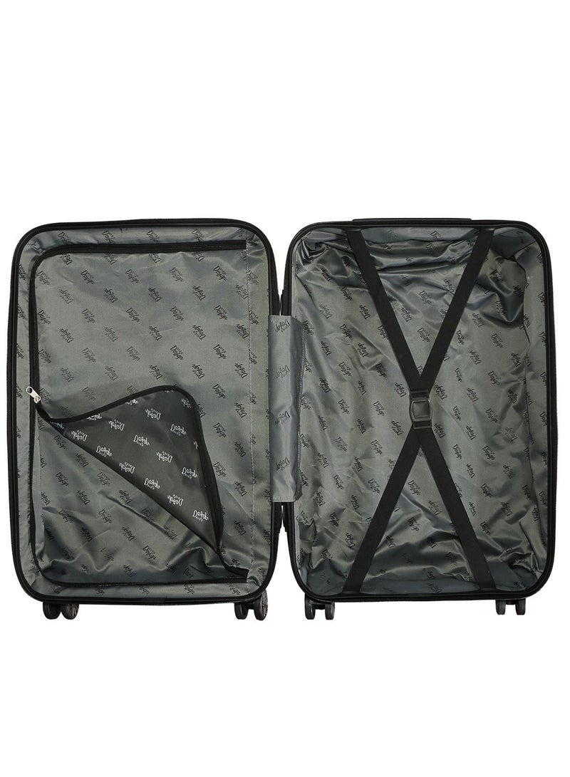 بيج ديزاين مزاج خفيف الوزن يمكن حمله على الأمتعة مع عجلة دوارة ونظام قفل أنثراسايت 24 بوصة - Image 5