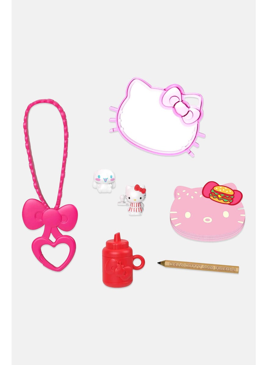 Hello Kitty Hamburger Diner Coffret Compact Burger 21 L x 30 H x 5 W cm, Pink  - Image 5
