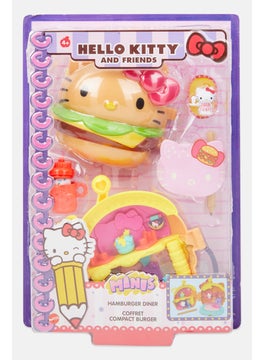 Hello Kitty Hamburger Diner Coffret Compact Burger 21 L x 30 H x 5 W cm, Pink  - Image 1