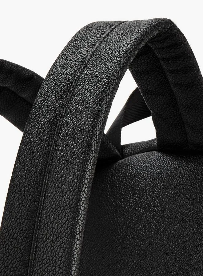 Missy BLACK Textured Backpack With Printed Pouch for Women | Best Price UAE