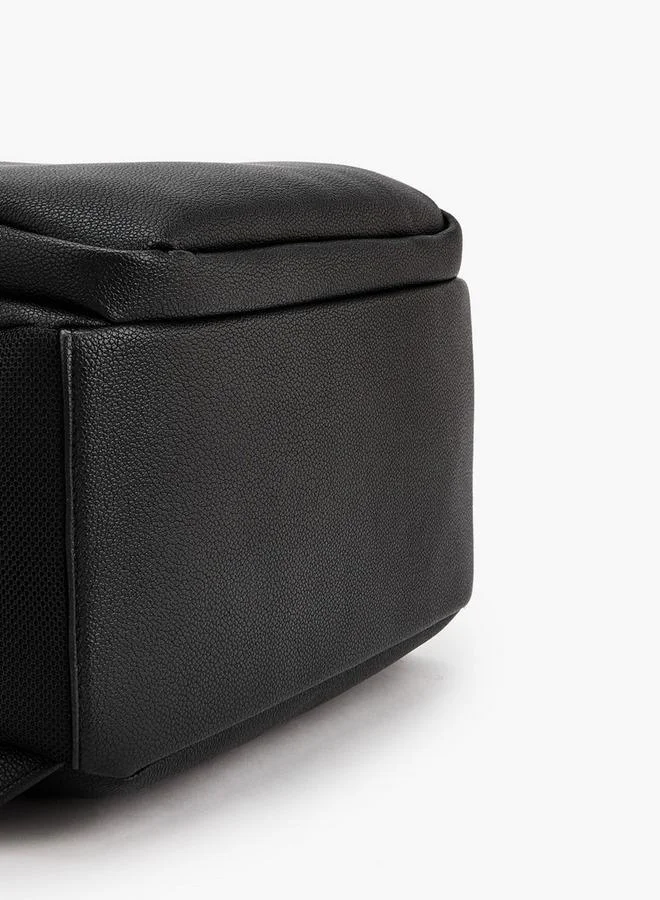 Missy BLACK Textured Backpack With Printed Pouch for Women | Best Price UAE