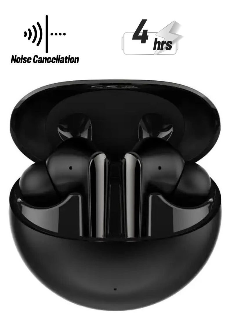 LDNIO - T01 Pro TWS In-Ear Earphones Wireless Earbuds With Replacement Eartips And Protective Case Standard Version Black - Image 1