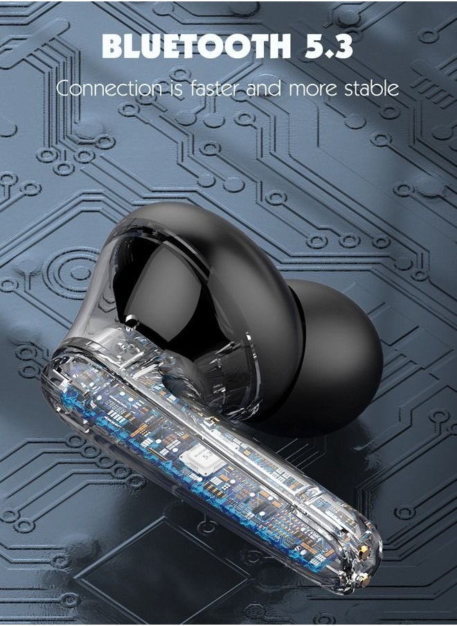 LDNIO - T01 Pro TWS In-Ear Earphones Wireless Earbuds With Replacement Eartips And Protective Case Standard Version Black - Image 1