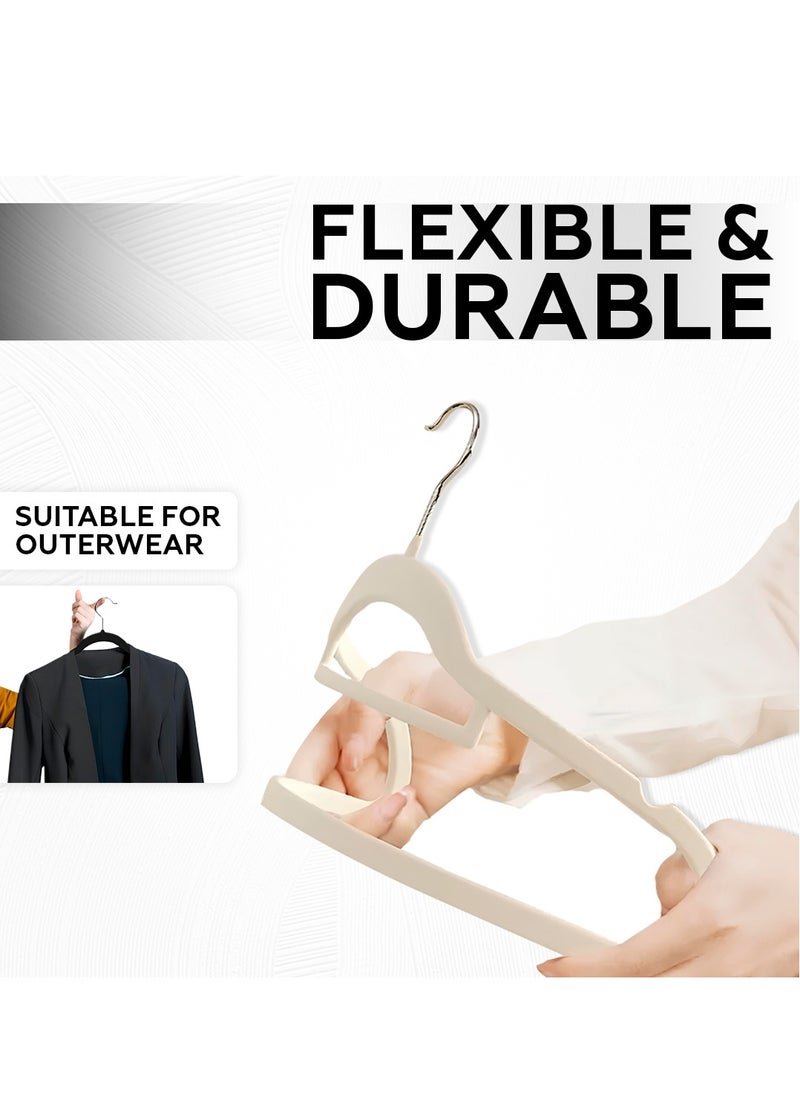 60 pcs Velvet Hangers Black Grey Ivory Colors with 360 Degree Rotatable Hook, Heavy Duty Non-Slip Clothes Felt Hangers for Wardrobe Shirt Pant Skirt Coats Dresses Jackets Hoodies - pzsku/ZA649D296F892632DC9E5Z/45/_/1732574303/e70d9deb-f1ef-4116-abfd-008bb3b36574