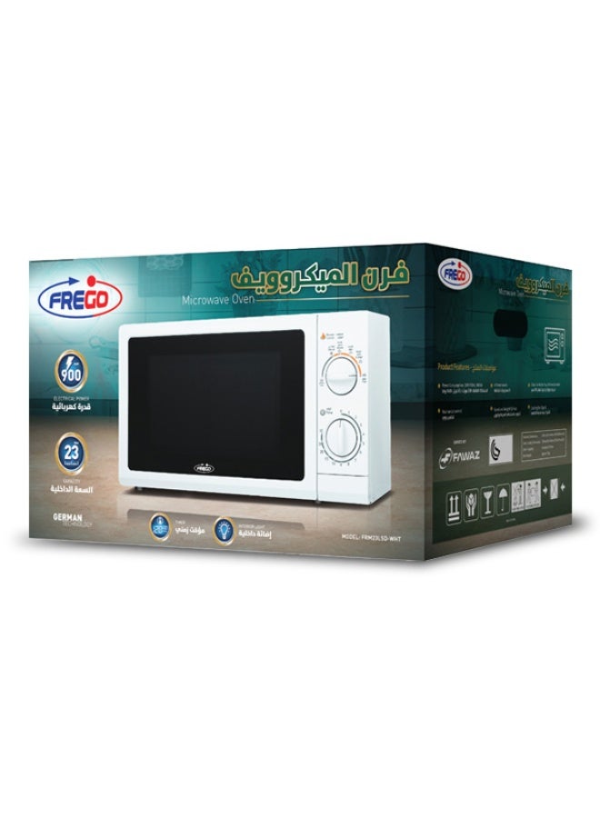 Frego 23L Microwave Oven 900W | Defrost Function and 6 Power Levels | German Technology | FRM23LSD-WHT - Image 4