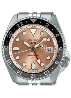Seiko Mens 5 Sports SKX GMT Automatic Champagne Dial Stainless Steel Strap Watch - SSK043K1  - Image 3
