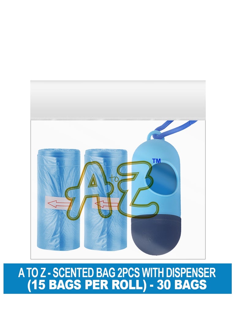 STAR BABiES Scented Bag Pack of 2/30 Bags with Dispenser Blue  - Image 2
