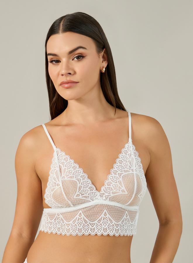 Styli Styli Lace Bralette and Full Bottom Lingerie Set  - Image 2