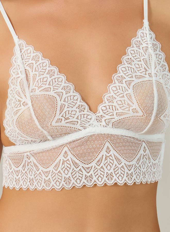 Styli Styli Lace Bralette and Full Bottom Lingerie Set  - Image 3