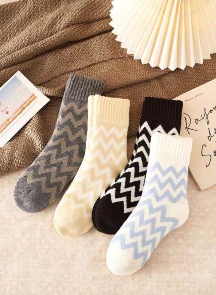 Two pairs of women's long socks - winter, lined inside - Image 1