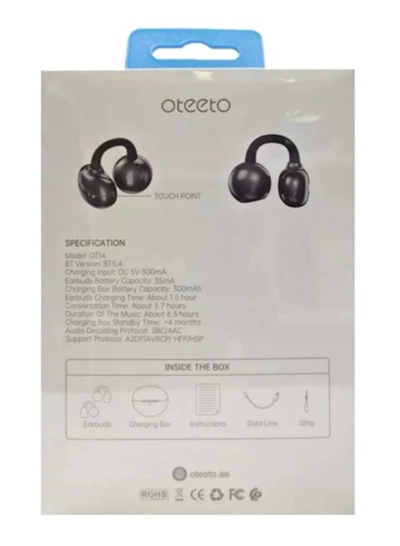 أوتيتو سماعات أذن أوتيتو OT14 اللاسلكية الحقيقية | بلوتوث 5.4، مشغلات ديناميكية 13 مم، شريحة LAN XUN 5656C - Image 2
